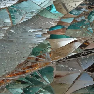 broken glass overlay