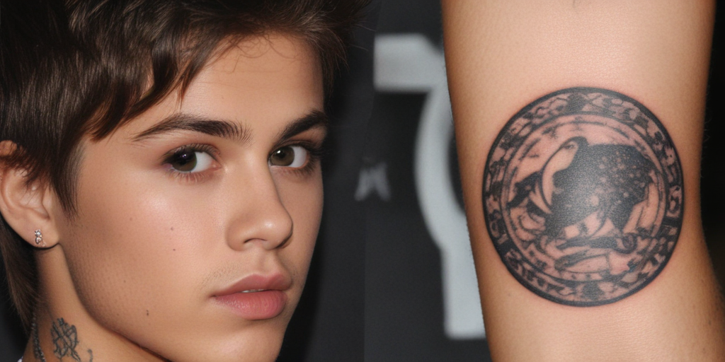 justin bieber's tattoo of selena gomez