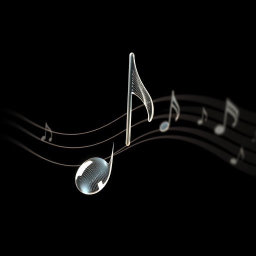 transparent music note
