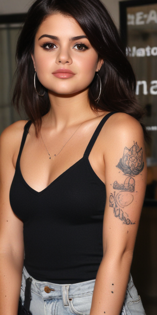 selena gomez thigh tattoo