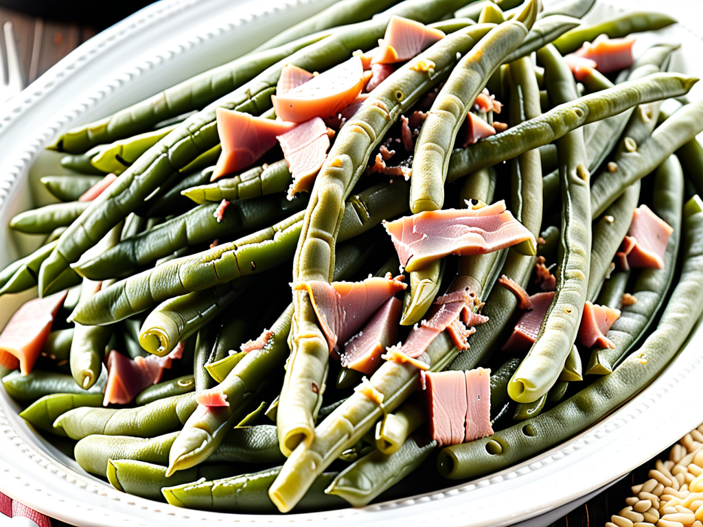 crockpot green beans with ham