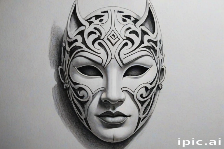 mask drawing