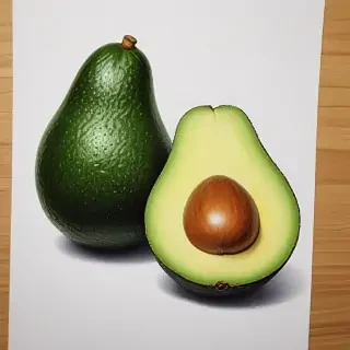 avocado drawing