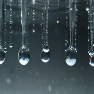 water droplets transparent