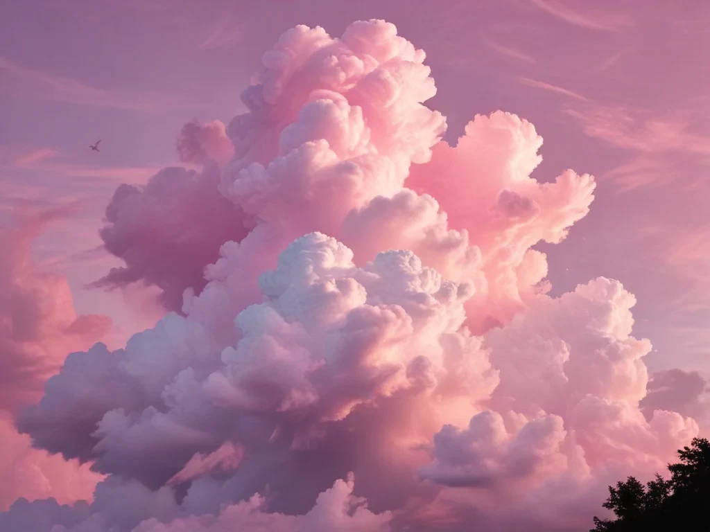 pink cloud wallpaper