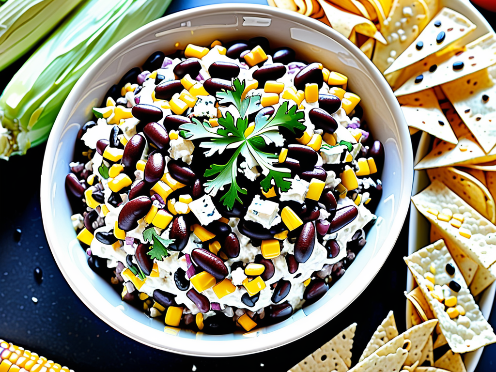 feta black bean corn dip