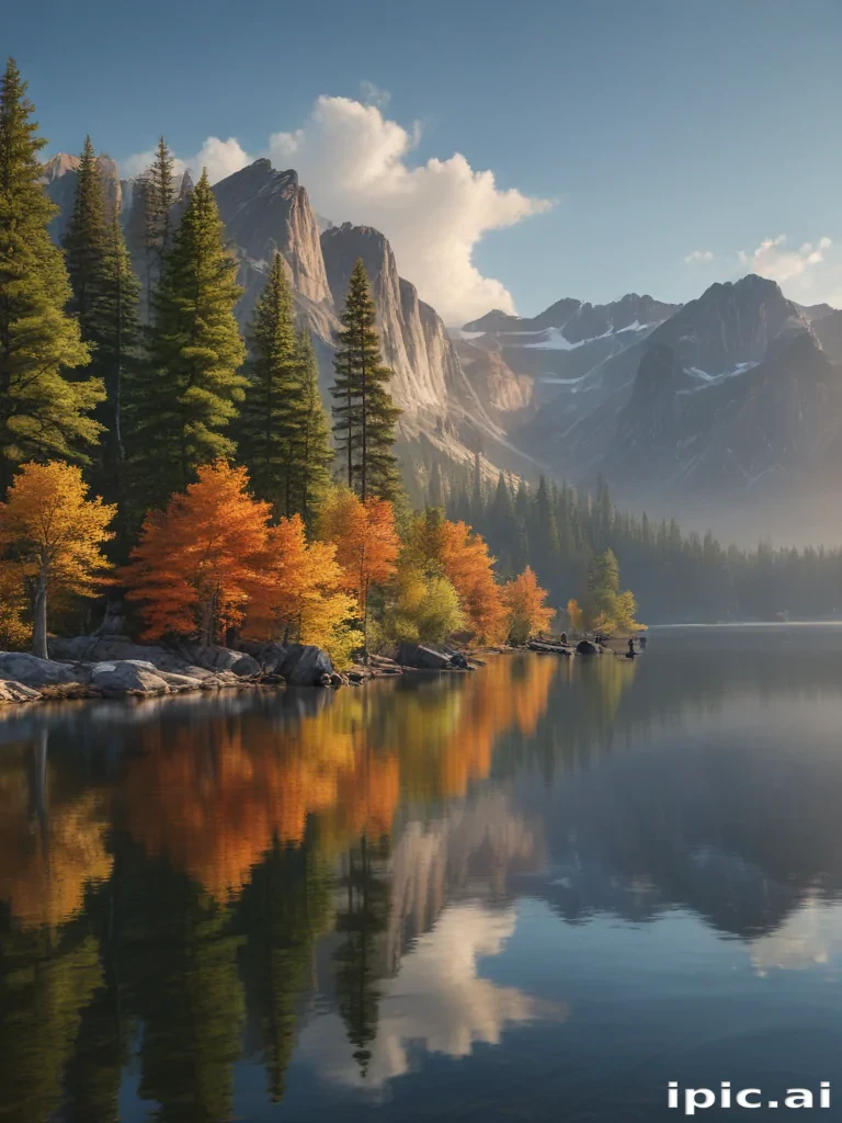 background lake