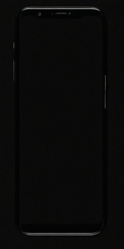 black background phone