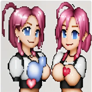pixel hearts png