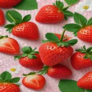 strawberry wallpaper aesthetic