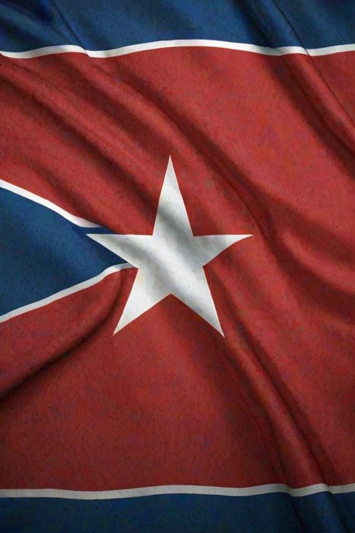 north korea flag