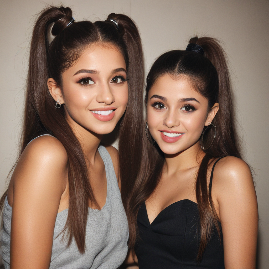 ariana grande with selena gomez