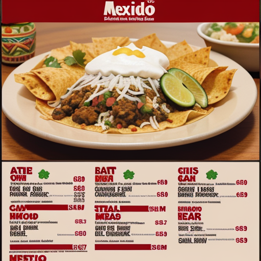 alfredo's a mexican food menu