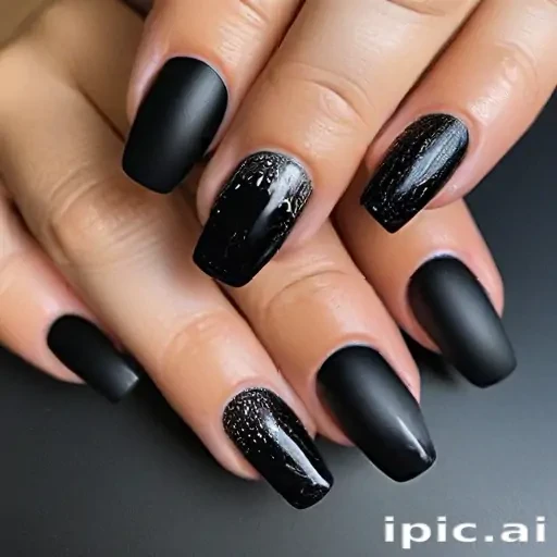 black with glitter