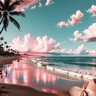 beach backgrounds aesthetic
