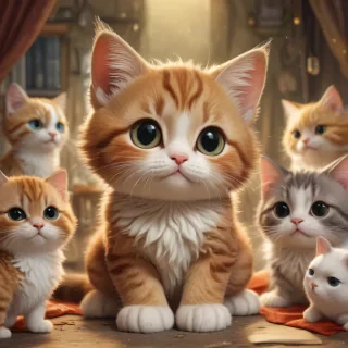 cute cat cartoon wallpaper