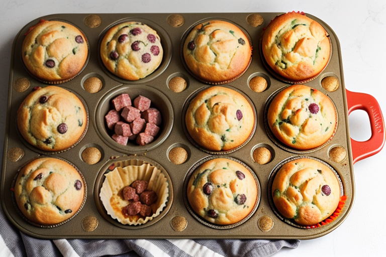 muffins with sausage and cheese
