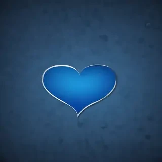 blue heart wallpaper