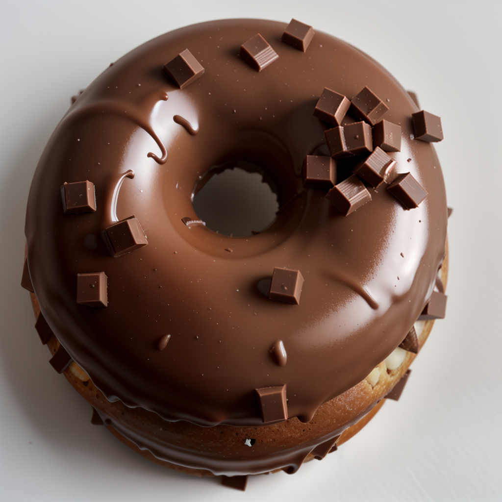 kit kat chocolate frosted donut