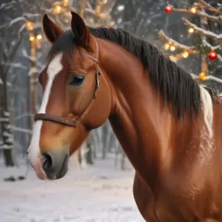 merry christmas horse images