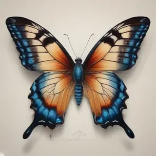 drawing of a butterfly