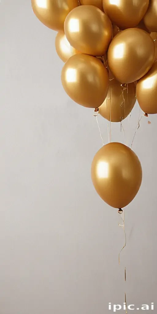 golden balloons
