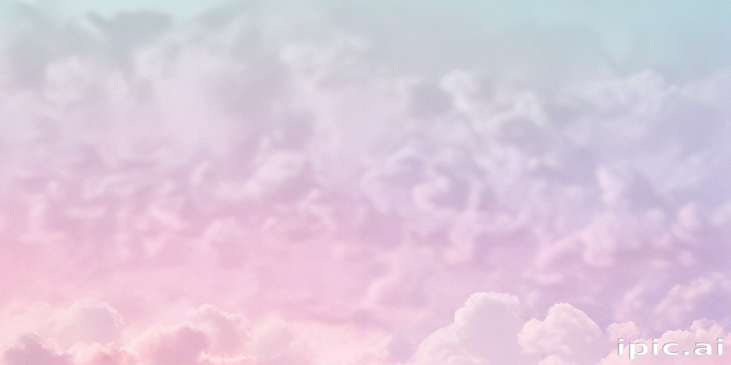 Dreamy Pastel Skies Filled with Soft, Fluffy Clouds in Gentle Hues