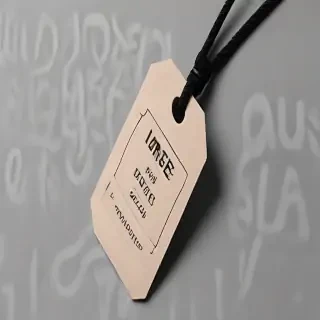 clothing tag mockup
