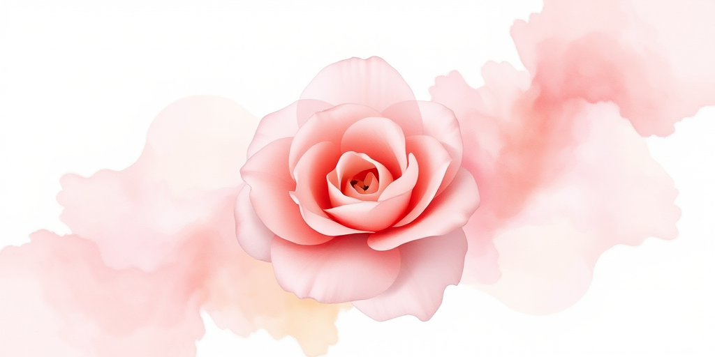 Whimsical Watercolor Bloom displays a soft wash of pastel hues blended together, evoking the delicate beauty of watercolor paintings for romantic and dreamy looks.