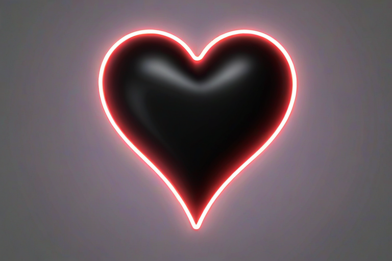 neon heart png