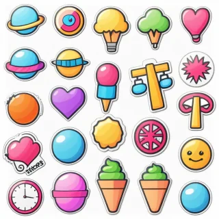 stickers clip art
