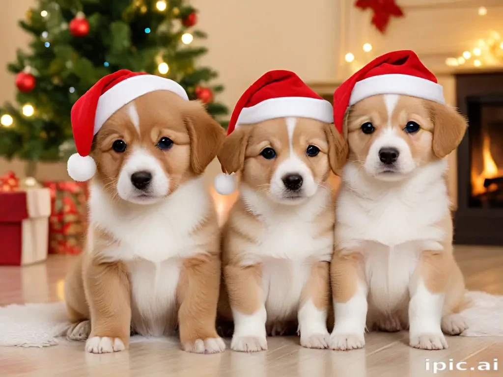 cute christmas dogs