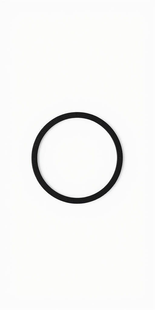 Generate a high-quality image of a minimalistic black circle on a white background, captured with a Canon EOS R5 camera, 50mm f/1.2 lens, f/8 aperture, ISO 100, 1/200 second shutter speed, shot from a straight-on perspective.