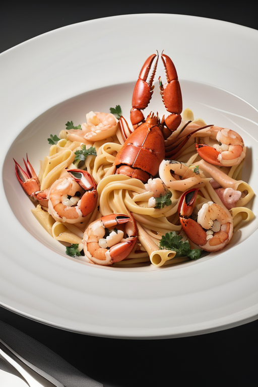 pasta with lobster and shrimp