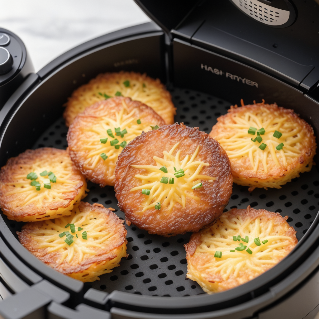 how to cook hash brown patties in the air fryer