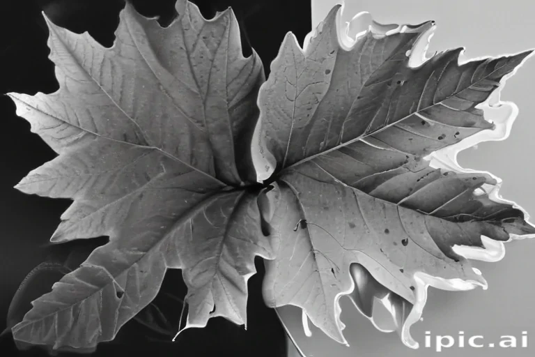 leaf clip art black and white