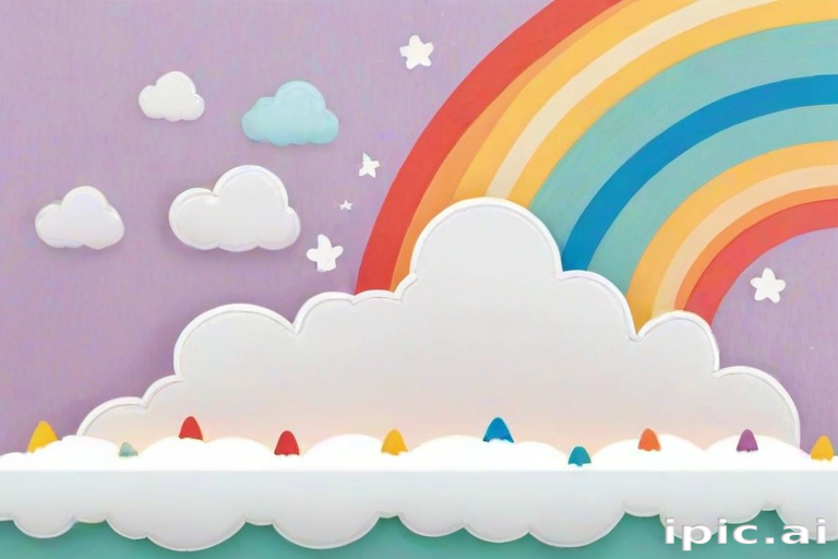 cute rainbow background