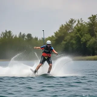 water skiing
