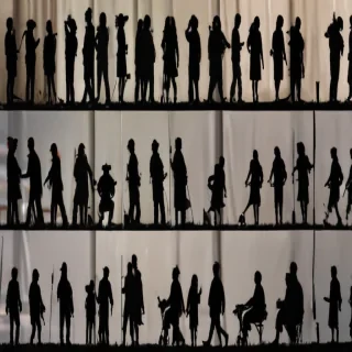 people silhouettes