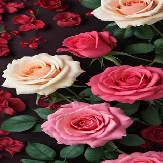 roses background