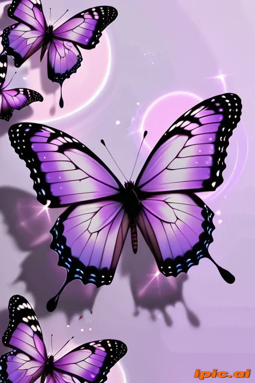 aesthetic purple butterfly