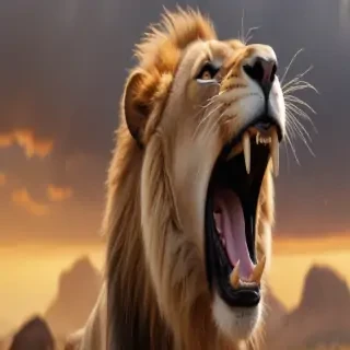 lion roar png