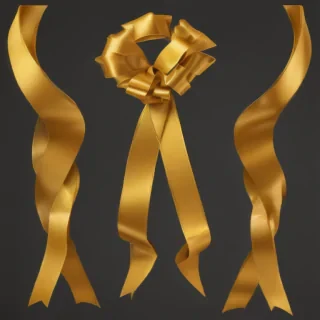 gold ribbon clipart
