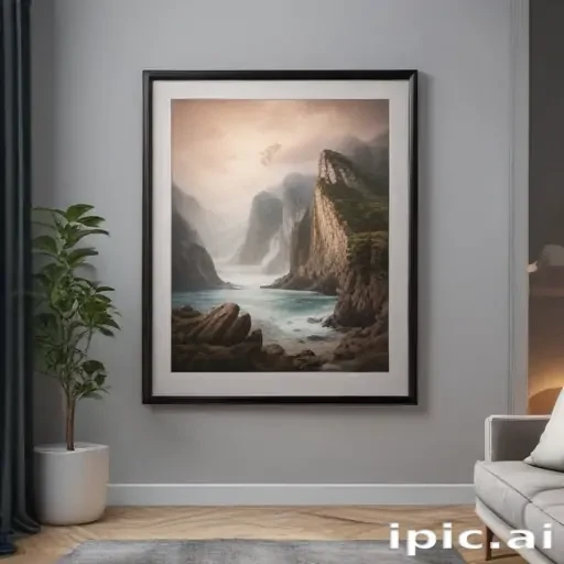 mockup wall art