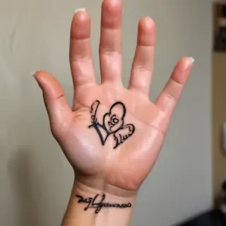 i love you sign language tattoo