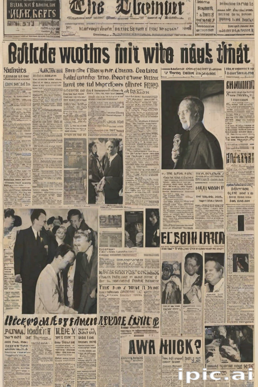 newspaper collage png