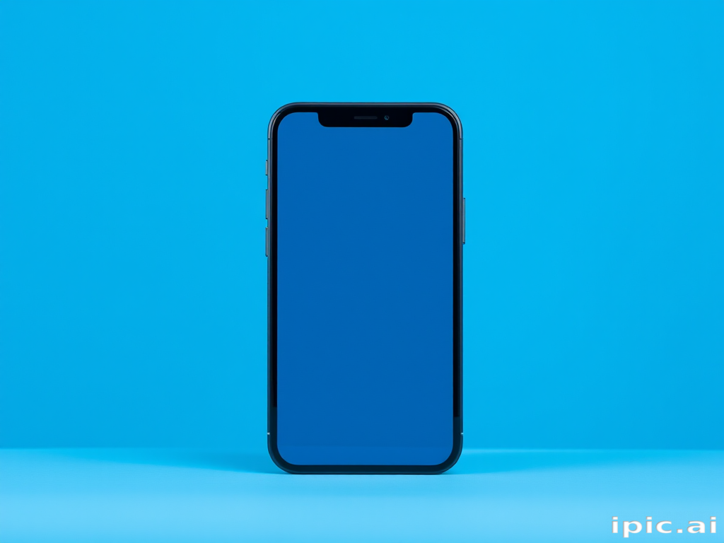 blue background iphone