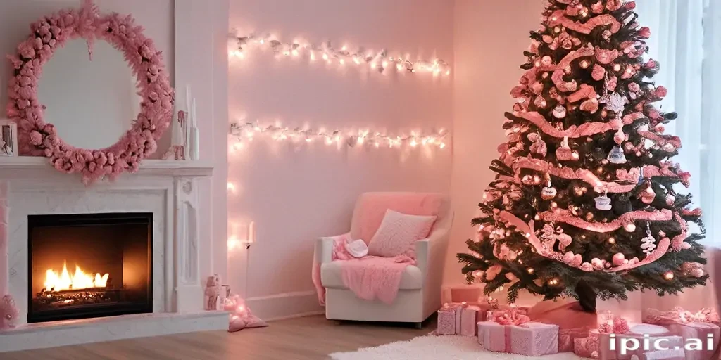 pink christmas aesthetic