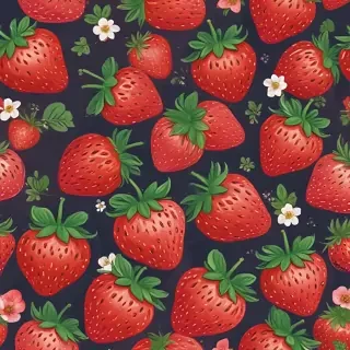 cute strawberry background