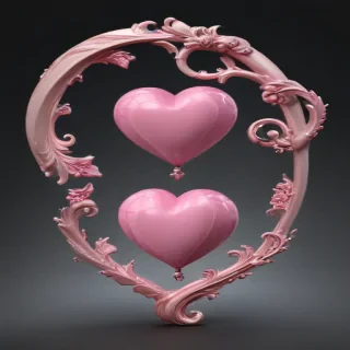 pink hearts png